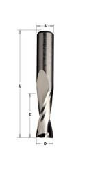 CMT Frez spiralny D=5 I=17 L=60 S=8 Z=2 obróbka wykańczająca - wiór w górę