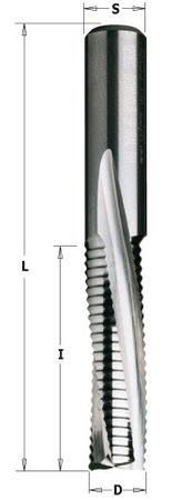 CMT Frez spiralny D=S=10 I=42 L=90 Z=3  obróbka zgrubna down cut