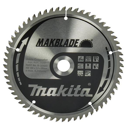 Makita Tarcza tnąca MakBlade 190x30 60Z