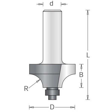 DIMAR Frez trzpieniowy R-18 D-48.7 d=12