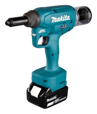 Makita Akumulatorowa nitownica do nitów zrywalnych DRV150RFJ  2x 3.0 Ah DC18RC   w walizce Makpac