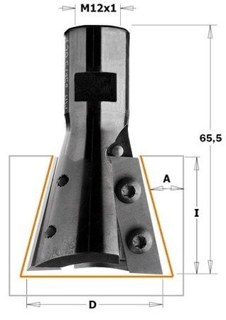 CMT Frez HW D=39,5 I=31,5 L=65,5 A=15 Z=2