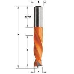 CMT Wiertło HW nieprzelotowe D=4 I=43  L=70 S=10x20 LH