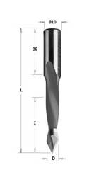 CMT Wiertło HW przelotowe D=7 I=35 L=70 S=10x26 RH