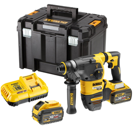 DeWalt Akumulatorowa młotowiertarka SDS-Plus DCH333X2-QW 3,5J, 54V FlexVolt, 2 x 9.0 Ah, walizka TSTAK