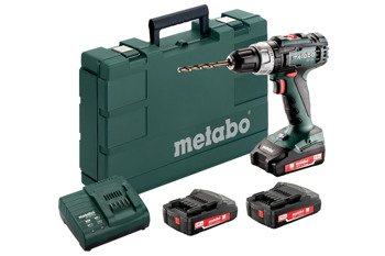 Metabo Wiertarko-wkrętarka akumulatorowa BS 18 L 3 x 2,0 Ah 18V Li-Ion, SC60 Plus, walizka PVC