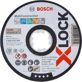 Bosch Tarcza Multi Material 125x1,6x22,23 mm X-LOCK