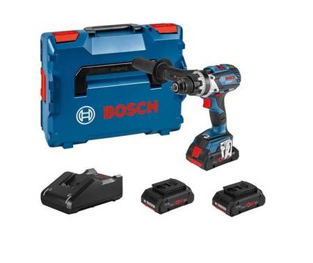 Bosch Wiertarko-wkrętarka akumulatorowa GSR 18 V-110C, 3 x 4,0 Ah Pro Core, walizka L-Boxx