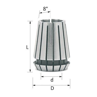 CMT Tulejka zaciskowa ER25 10 mm