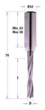 CMT Wiertło HW nieprzelotowe D=3x18  L=70 S=10x38 LH XTREME-HWM