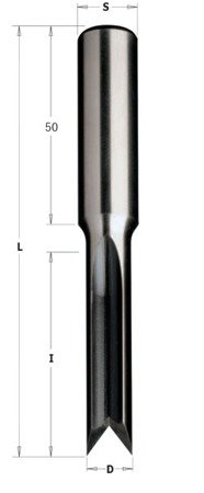 CMT Wiertło osc. HL D=8 L=100 I=45  S=16x50 z=2 L+R H