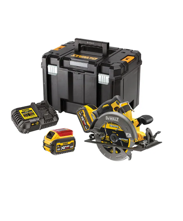 DeWalt Akumulatorowa pilarka tarczowa  DCS578T2-QW, 190 mm 54V FlexVolt, 2x 6.0 Ah, walizka TSTAK