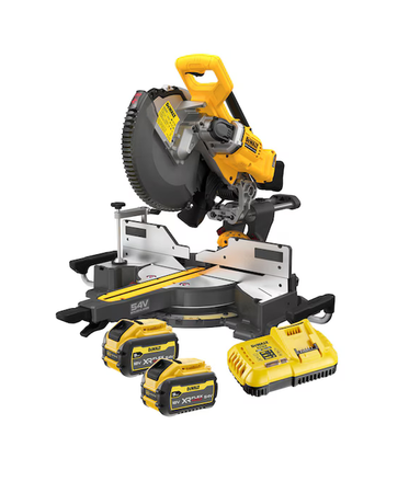 DeWalt Akumulatorowa pilarka ukosowa DCS781X2-QW, 305 mm, 54V FlexVolt, 2x 9.0 Ah, w kartonie