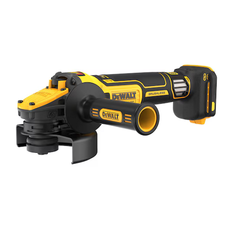 Dewalt Akumulatorowa szlifierka kątowa 18V XR 125 mm, silnik bezszczotkowy, regulacja obrotów, bez akumulatorów i ładowarki