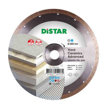 Distar Tarcza do cięcia 1A1R Hard Ceramics Advanced 250x1,5x10x25,4 mm