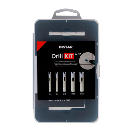 Distar Zestaw wierteł diamentowych DrillKIT 2x6, 8, 10, 12 mm