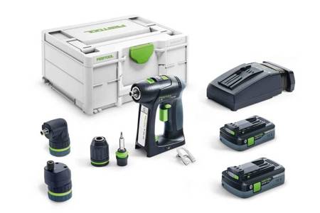 Festool Akumulatorowa wiertarko-wkrętarka C 18 HPC 4,0 I-Set 