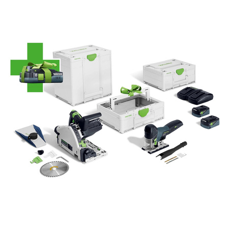 Festool Zestaw akumulatorowy Combo- cięcie  TSC 55K/ PSC 420/ TB M 137  /577342+ 576521+ 204865/  po rejestracji zakupu akumulator 4.0 GRATIS