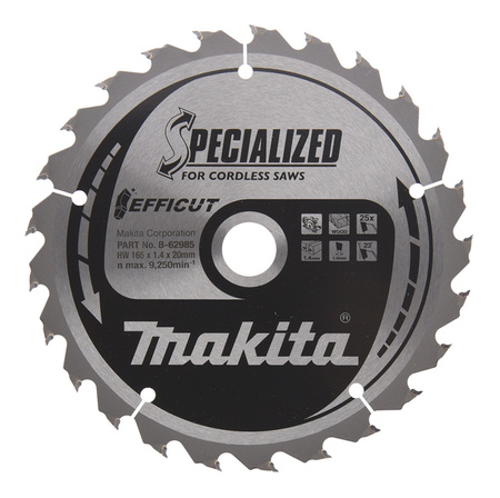 Makita Tarcza tnąca Efficut 165x20 25z