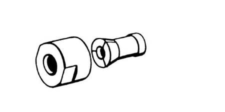 Tuleja zaciskowa z nakrętką 6 mm do Protool SGP 25, DGP 25